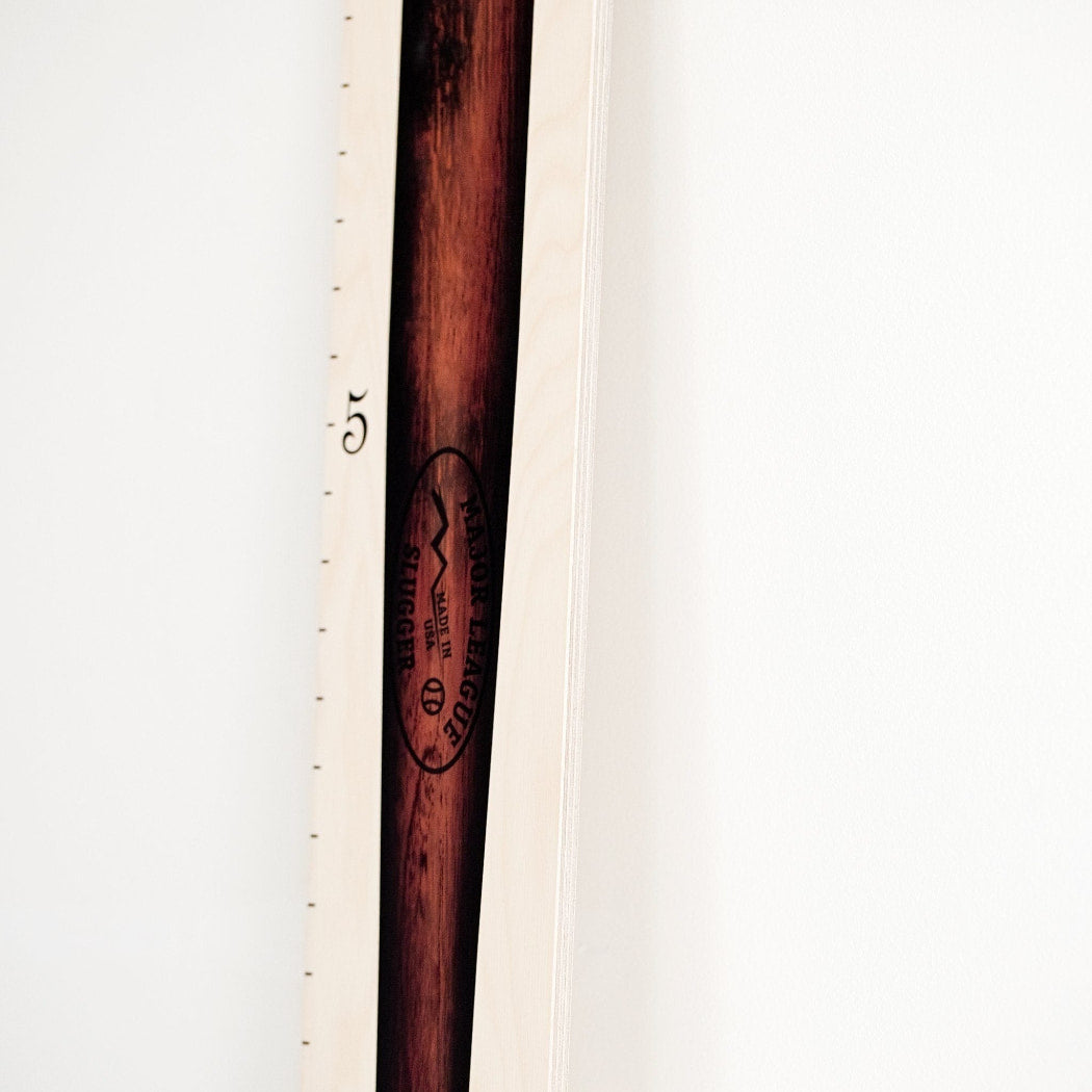 Baseball Bat - Wall Hanging Wooden Growth Chart