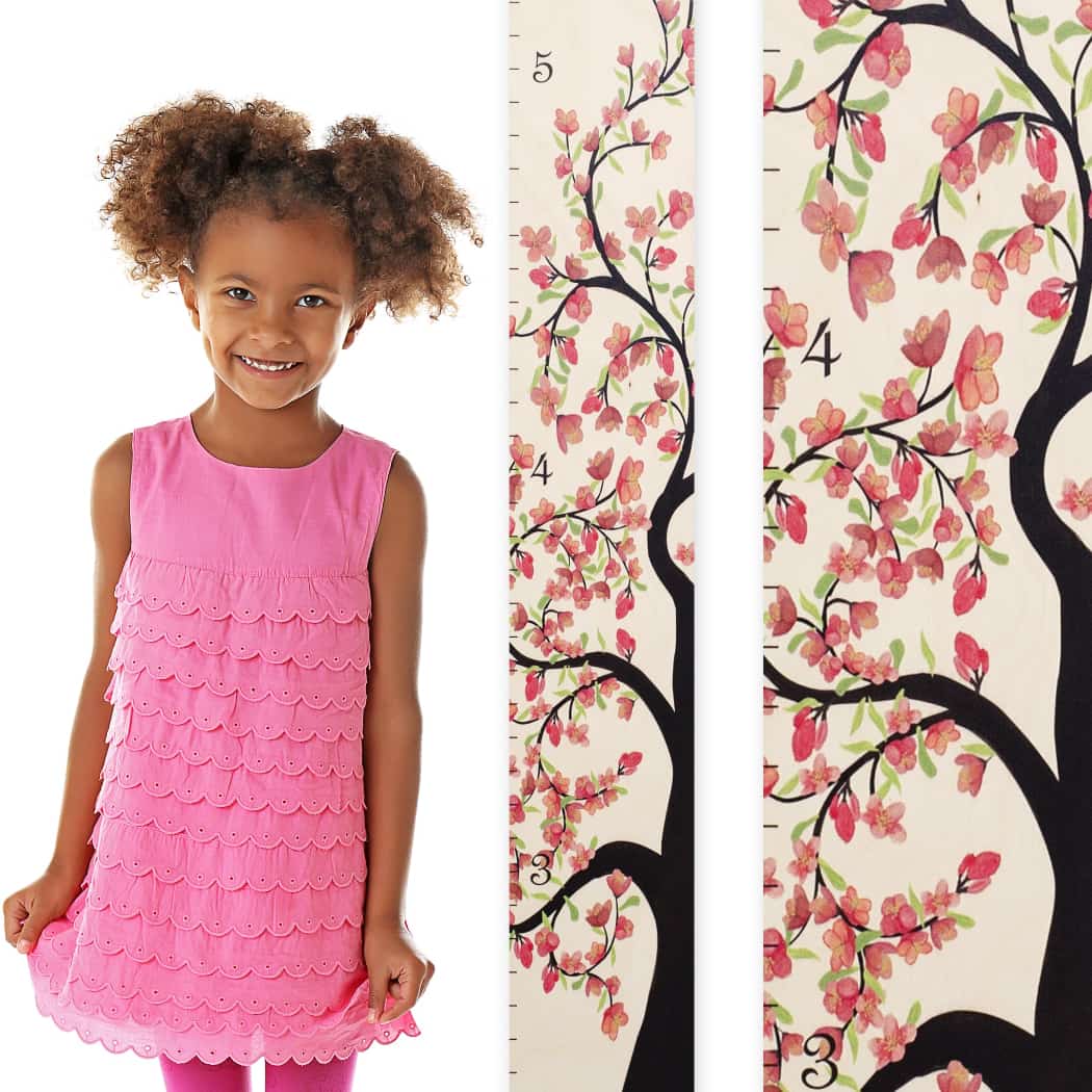 Giant Tree of Life Wooden Ruler Growth Chart