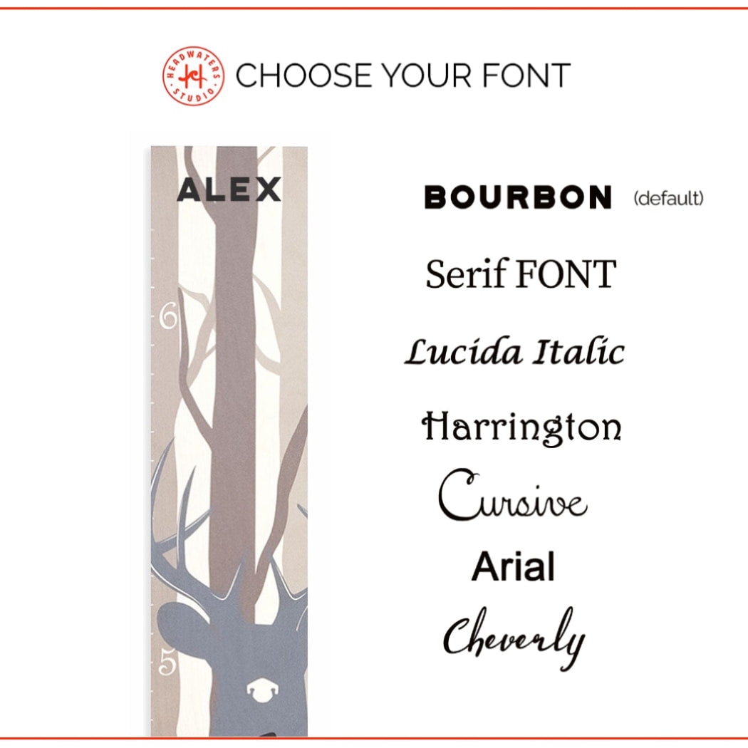 Deer Family Wood Growth Chart