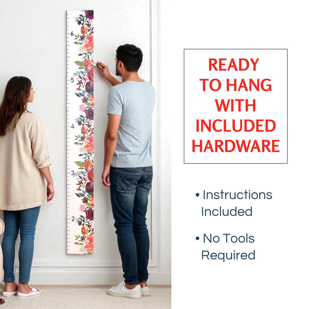 Flowers Growth Chart for Girls