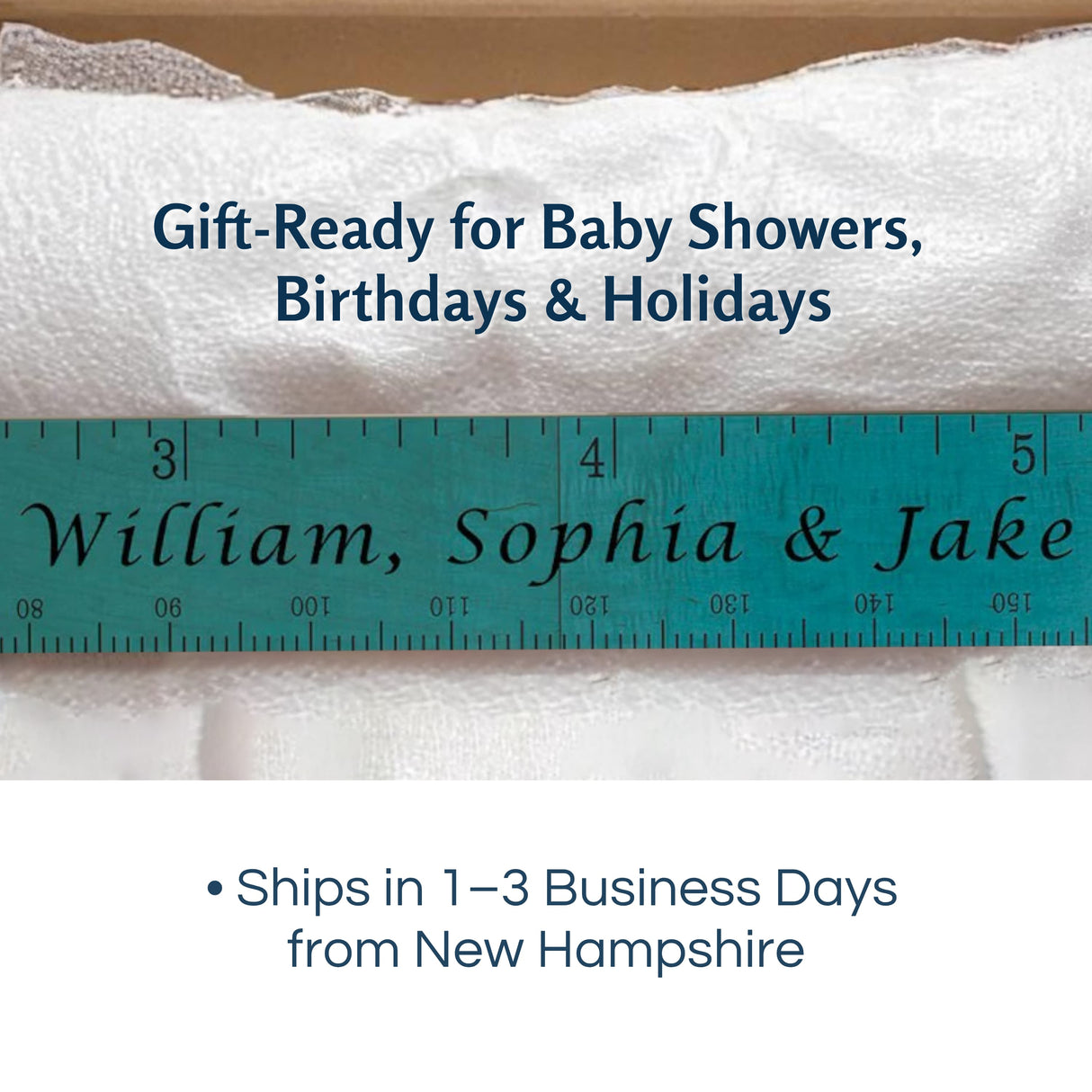 Schoolhouse Ruler Growth Chart in Three Colors