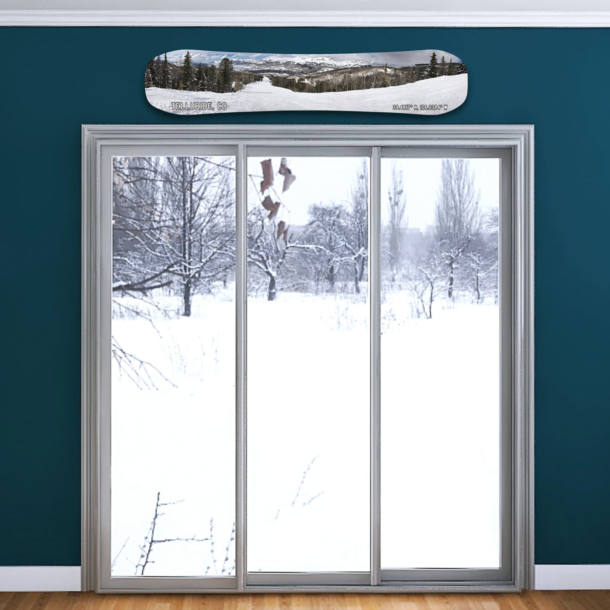 Telluride Colorado Snowboard Art Print