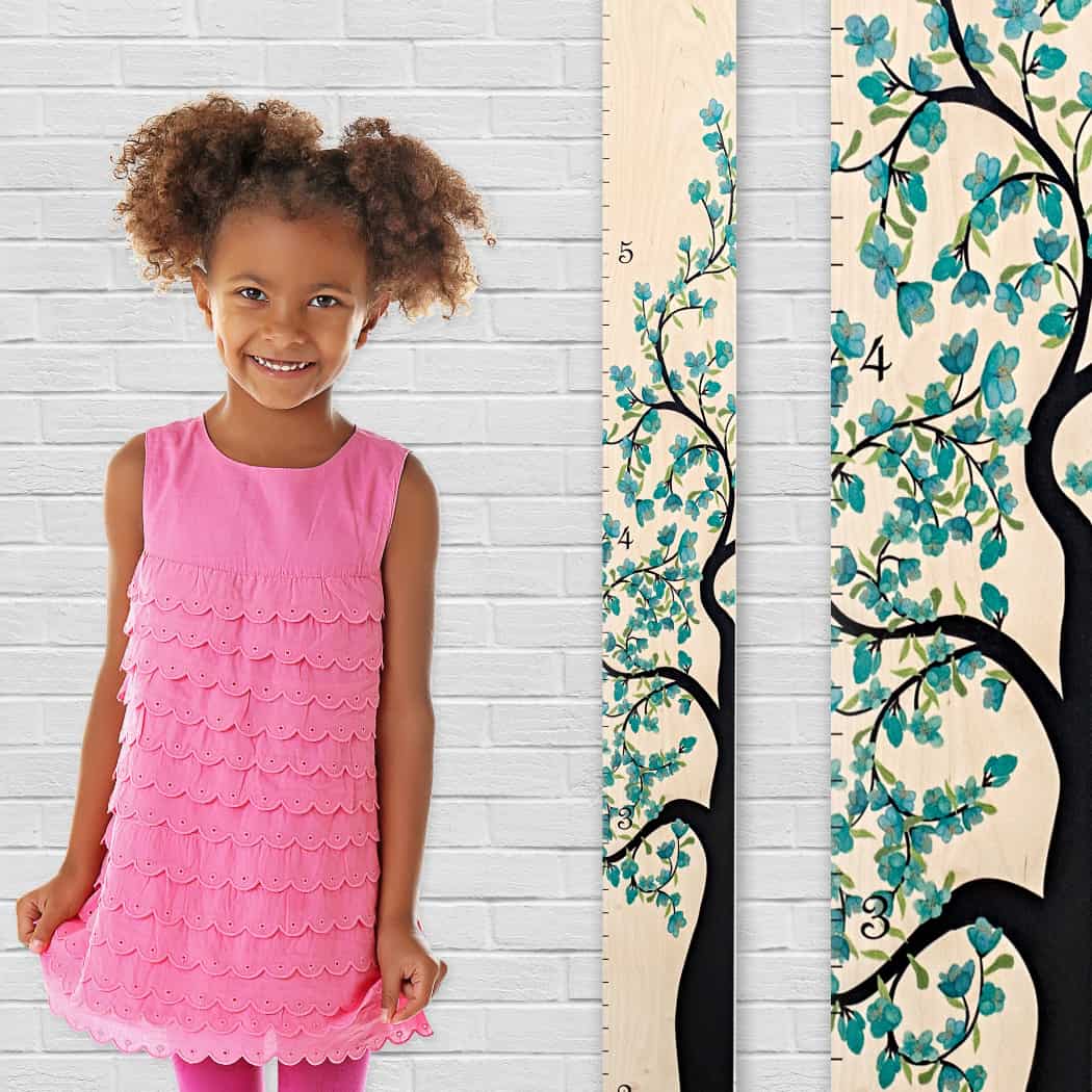 Giant Tree of Life Wooden Ruler Growth Chart
