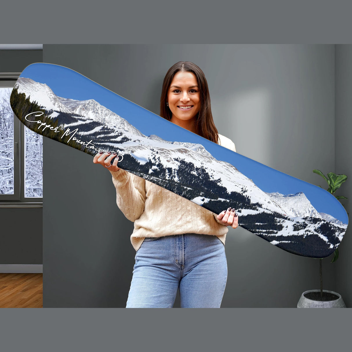 Snowboard Colorado Collection of Mountain Prints | Vail Aspen Telluride Boulder Breckenridge Copper Mountain | Snowboard Wall Décor
