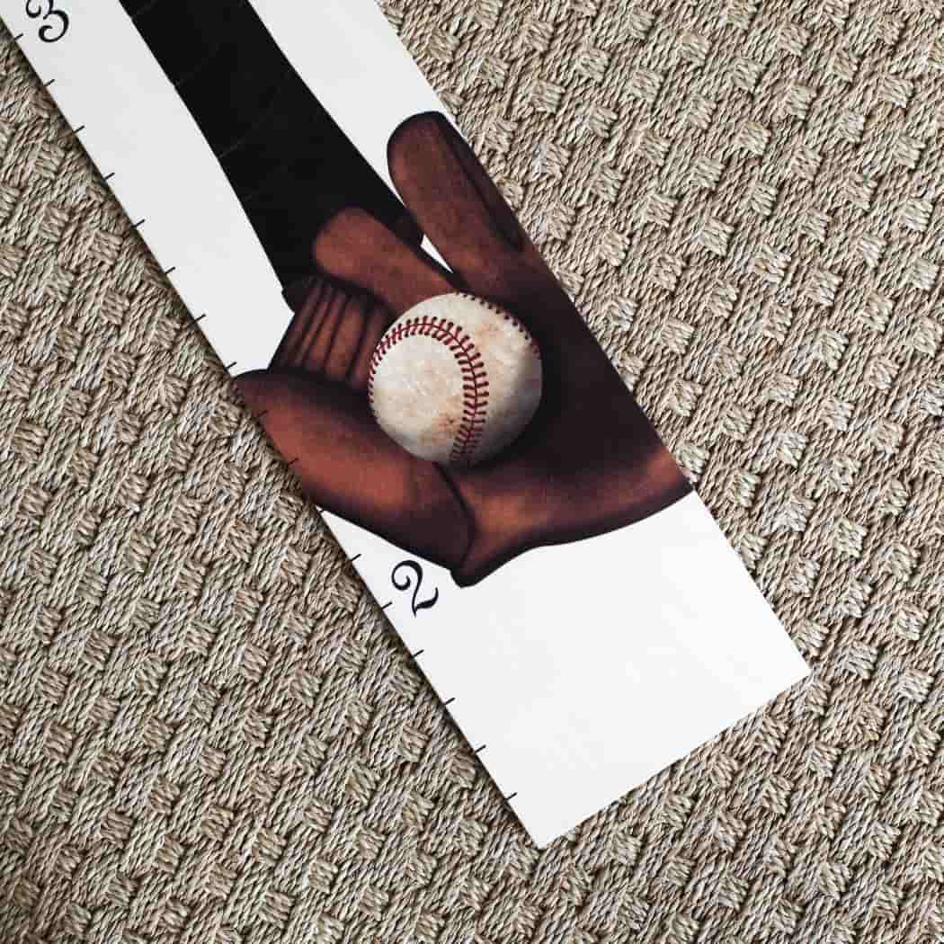 Baseball Bat - Wall Hanging Wooden Growth Chart