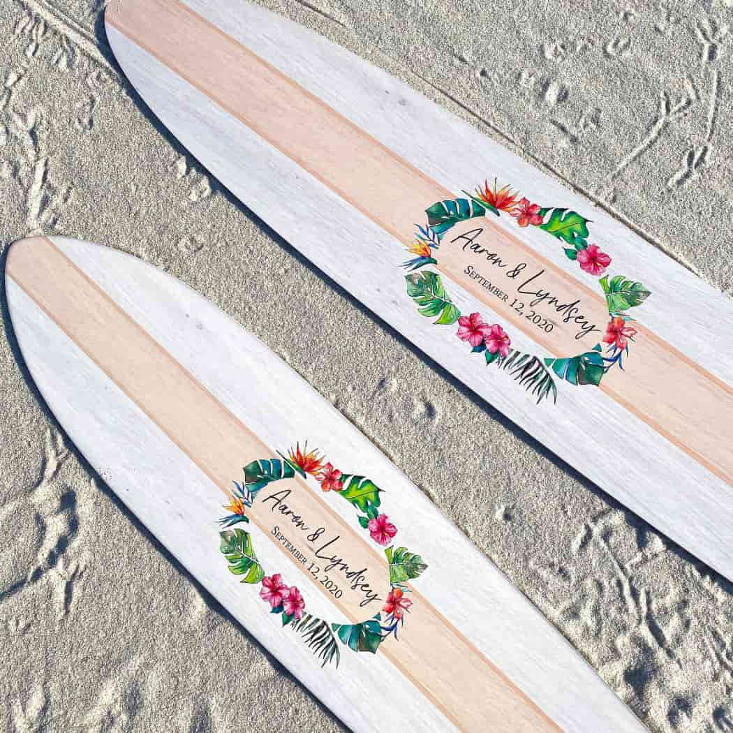 Surfboard Wedding Guest Book / Wedding Guest Book Alternative / Custom Surfboard Wall