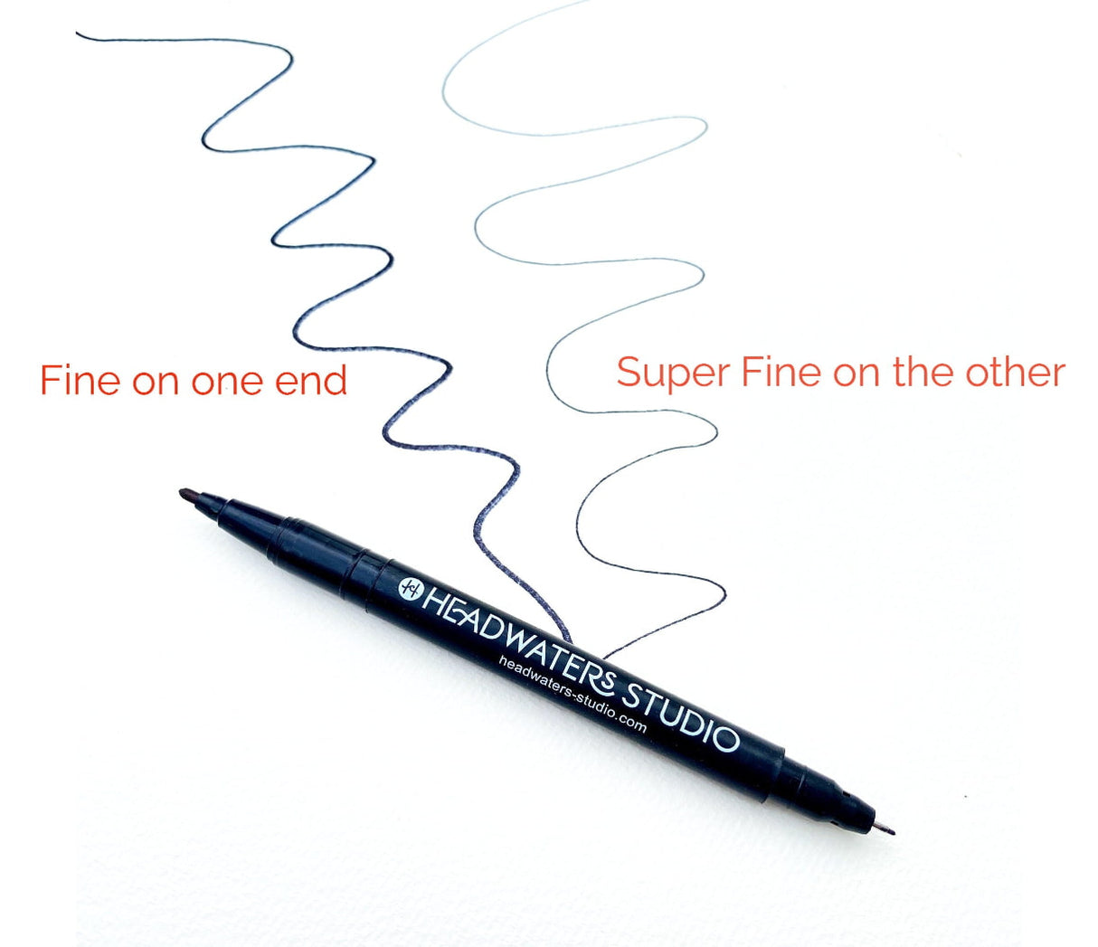 Black Twin-Tip Markers - Pack of 5