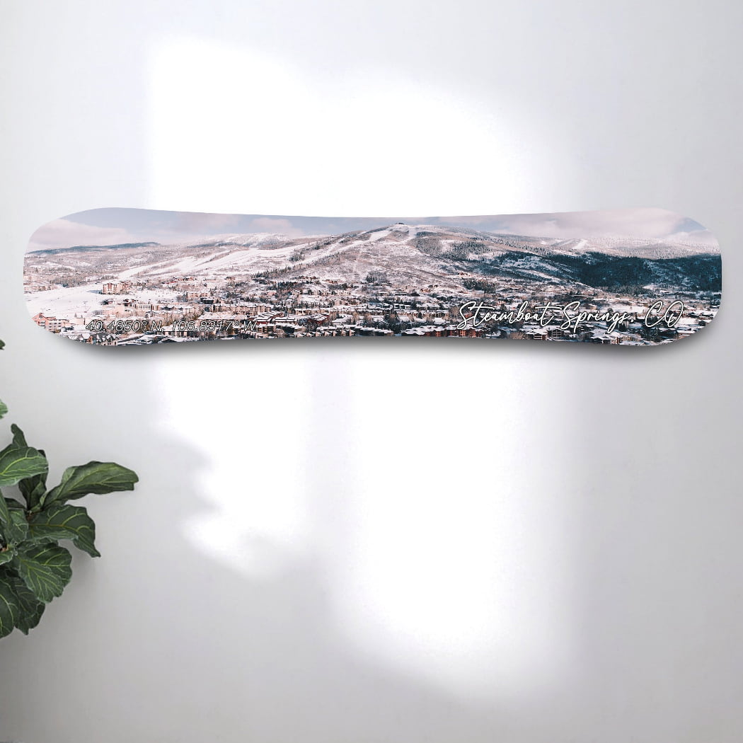 Steamboat Springs, CO Snowboard Print | Colorado Skiing | Ski Condo Décor