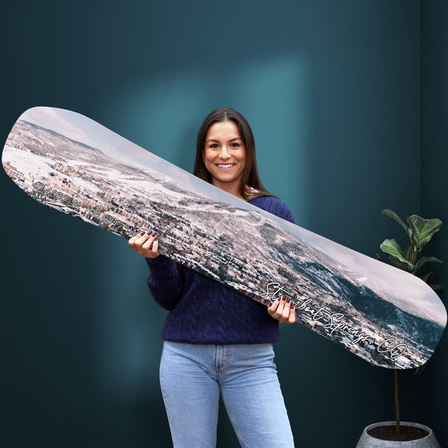 Steamboat Springs, CO Snowboard Print | Colorado Skiing | Ski Condo Décor