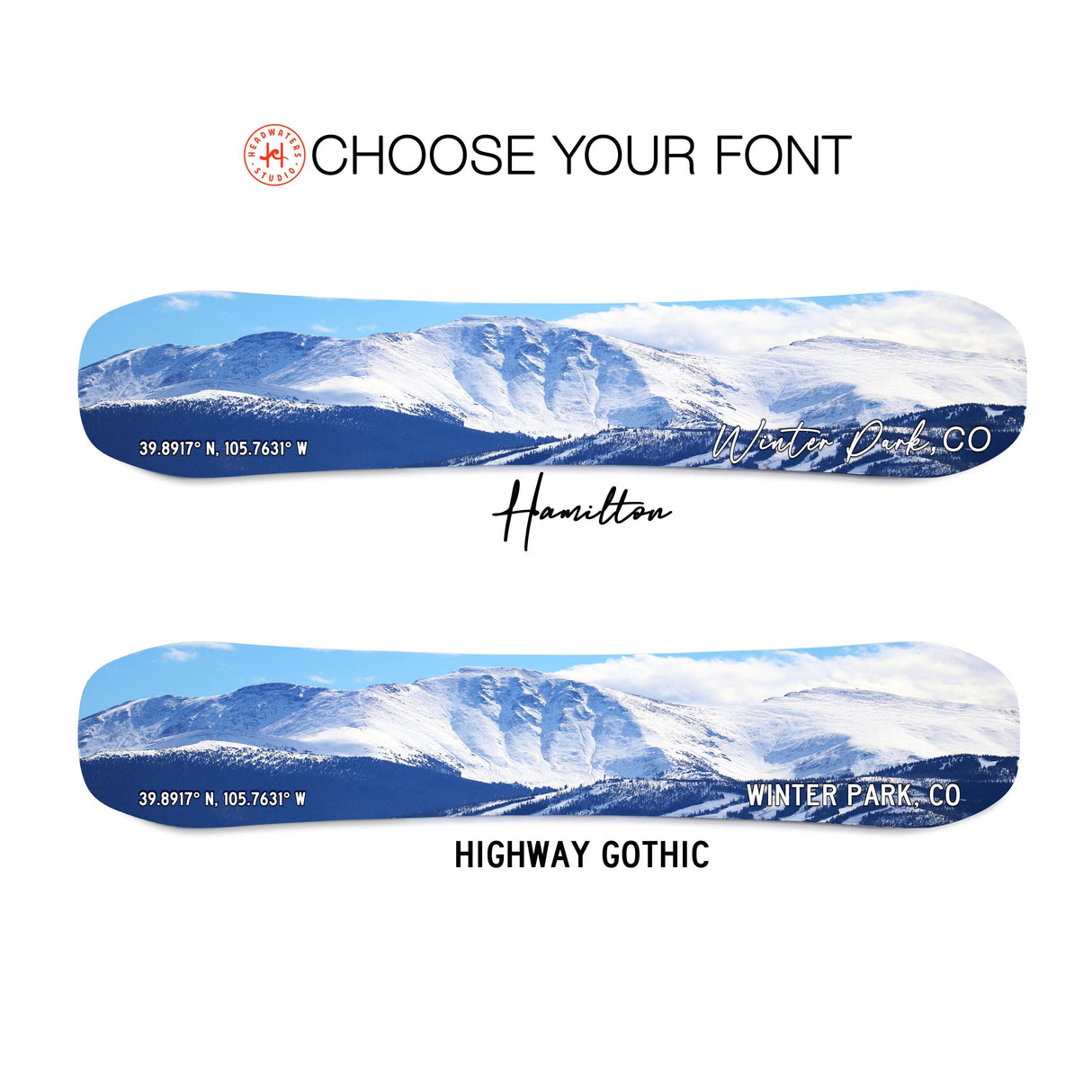 Winterpark Print on Snowboard Art | Housewarming Gift | Snowboard Wall Décor | Colorado Skiing | Colorado Ski Resorts | Ski Condo Décor