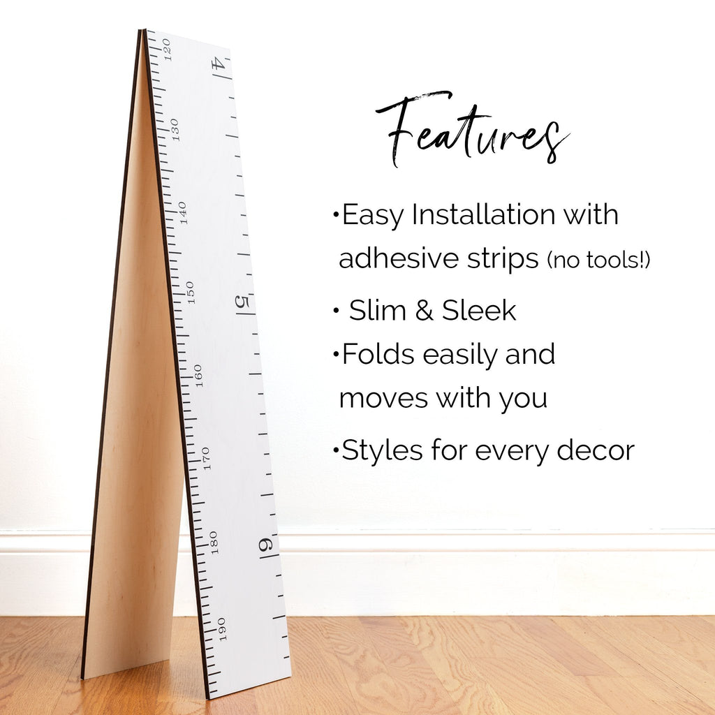 Two Piece Schoolhouse Ruler Growth Chart Headwaters Studio 