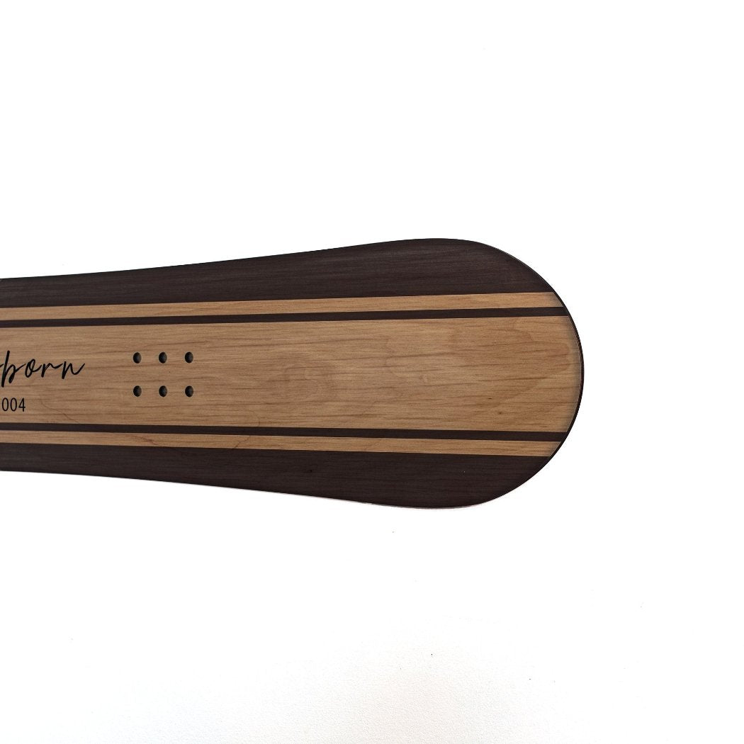 Wood Striped Family Established Snowboard Sign Headwaters Studio