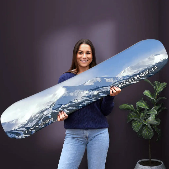 Breckenridge Print on Snowboard Art