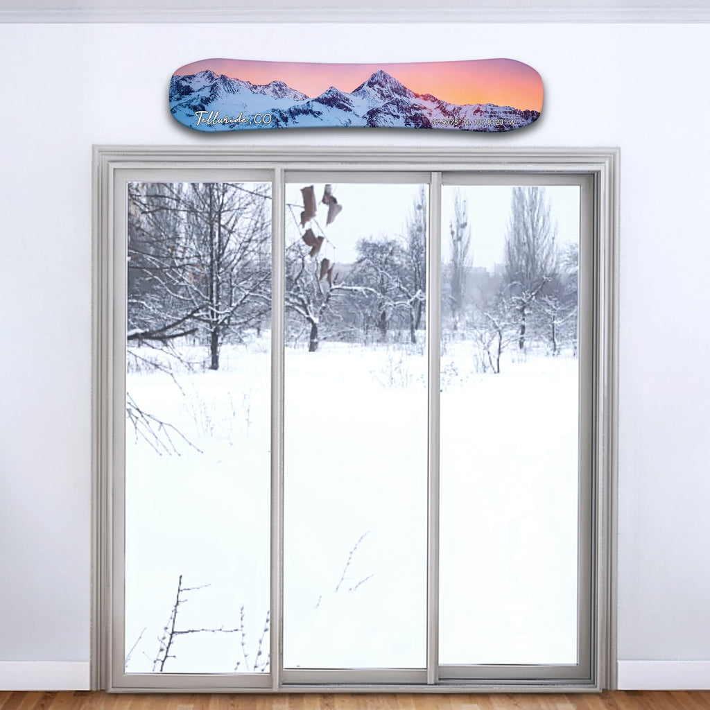 Telluride Print on Snowboard Art