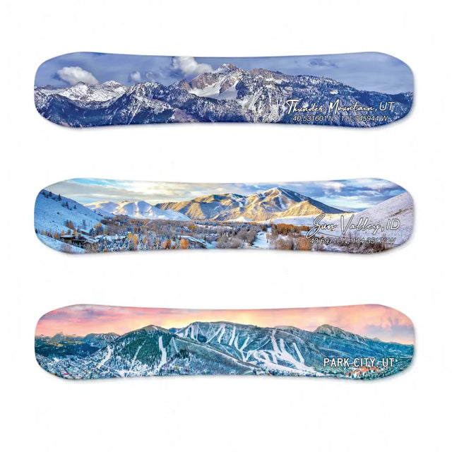 Snowboarding Idaho Collection of Wood Prints | Park City | Snowbird | Alta