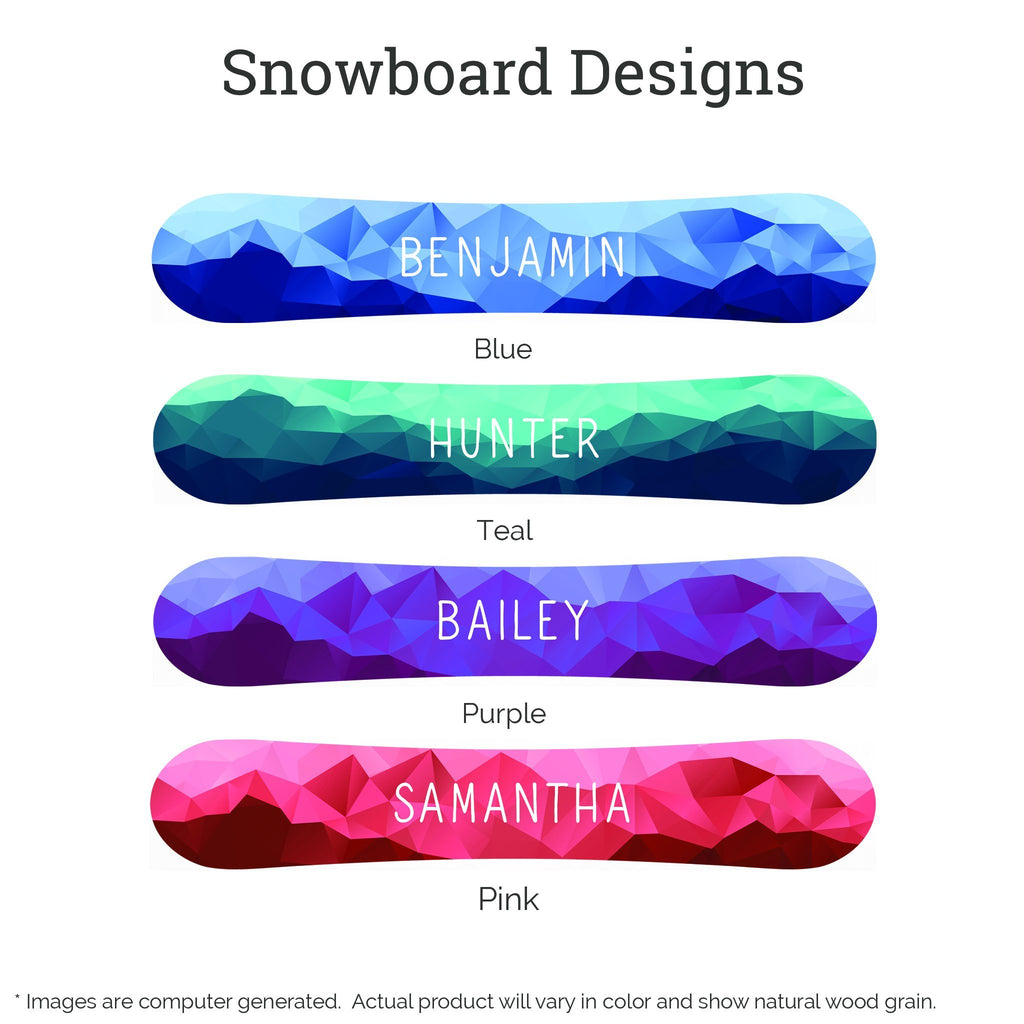 Personalized Snowboard Sign Headwaters Studio 