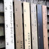 Farmhouse Boho Wooden Ruler Growth Chart | Wood Height Chart for Boys + Girls