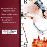 Wizard Growth Chart Personalized Magical Nursery Decor Potter Nursery Fantasy Nursery Children's Room Magical Kids Room Owl Baby Room Décor