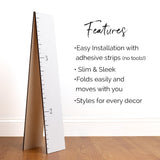 Classic Simple Wooden Ruler Growth Chart