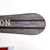 Personalized Wood Snowboard Name Sign
