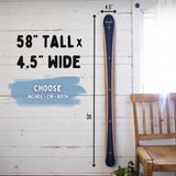 Ski Growth Charts - Traditional Wood Design