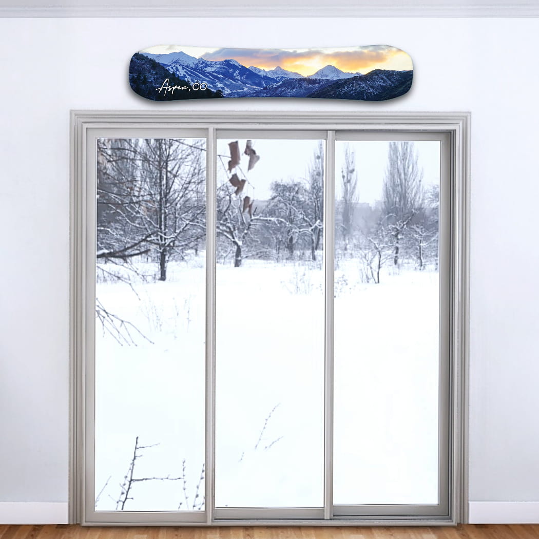 Aspen Snowboard Art Print | Ski Condo Wall Décor – Headwaters Studio