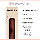 Baseball Bat - Wall Hanging Wooden Growth Chart