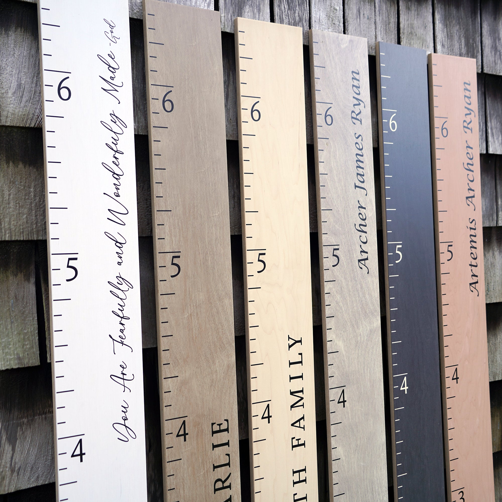 Wooden Ruler Growth Chart - Wood Height Chart for Kids - USA Made ...
