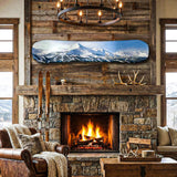 Breckenridge Print on Snowboard Art | Snowboard Wall Décor | Colorado Skiing | Ski Condo Décor