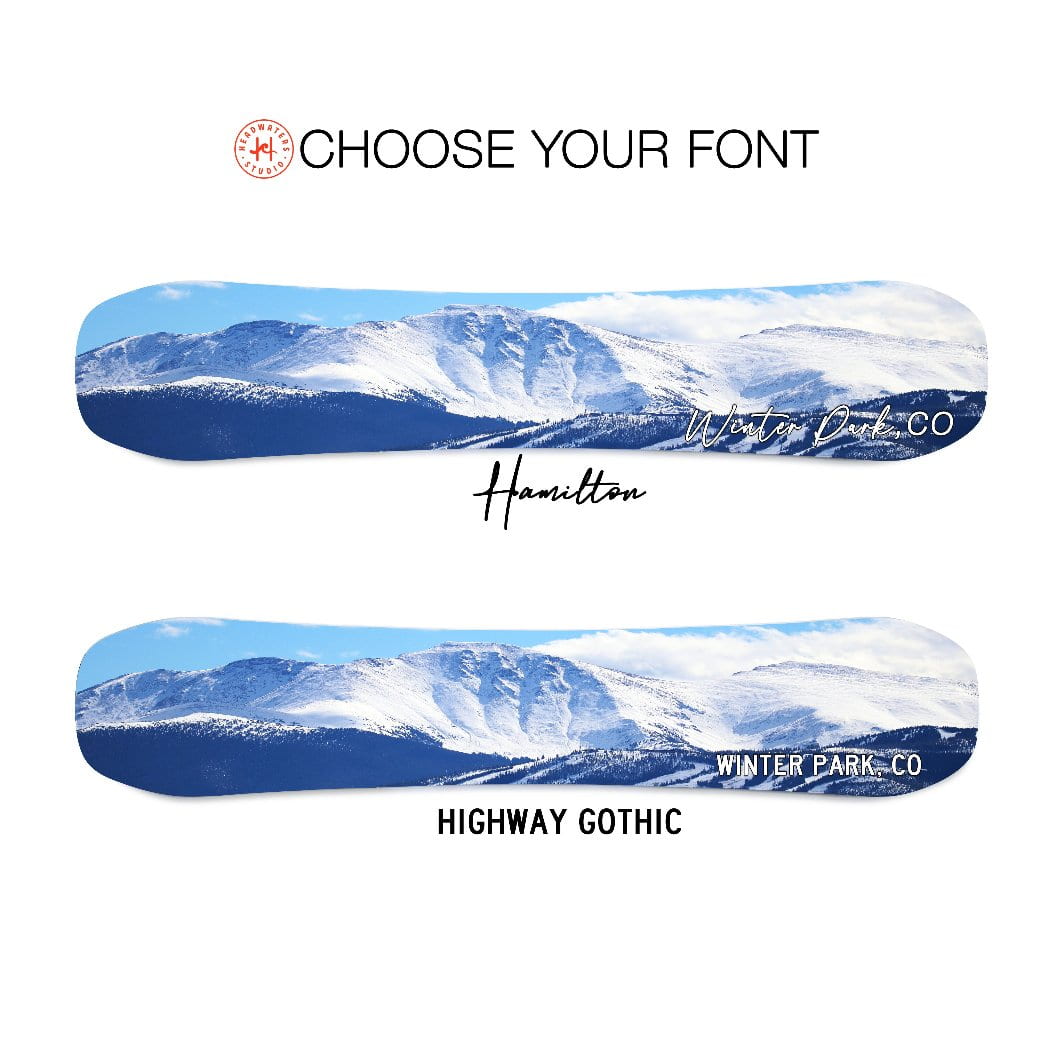 Winterpark Snowboard Art Print | Ski Wall Décor – Headwaters Studio