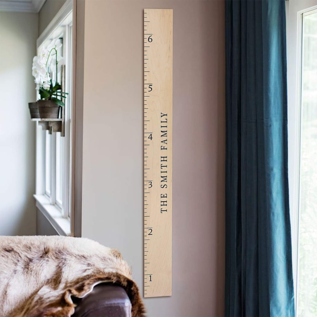 Giant Boho Wooden Ruler Growth Chart – Headwaters Studio