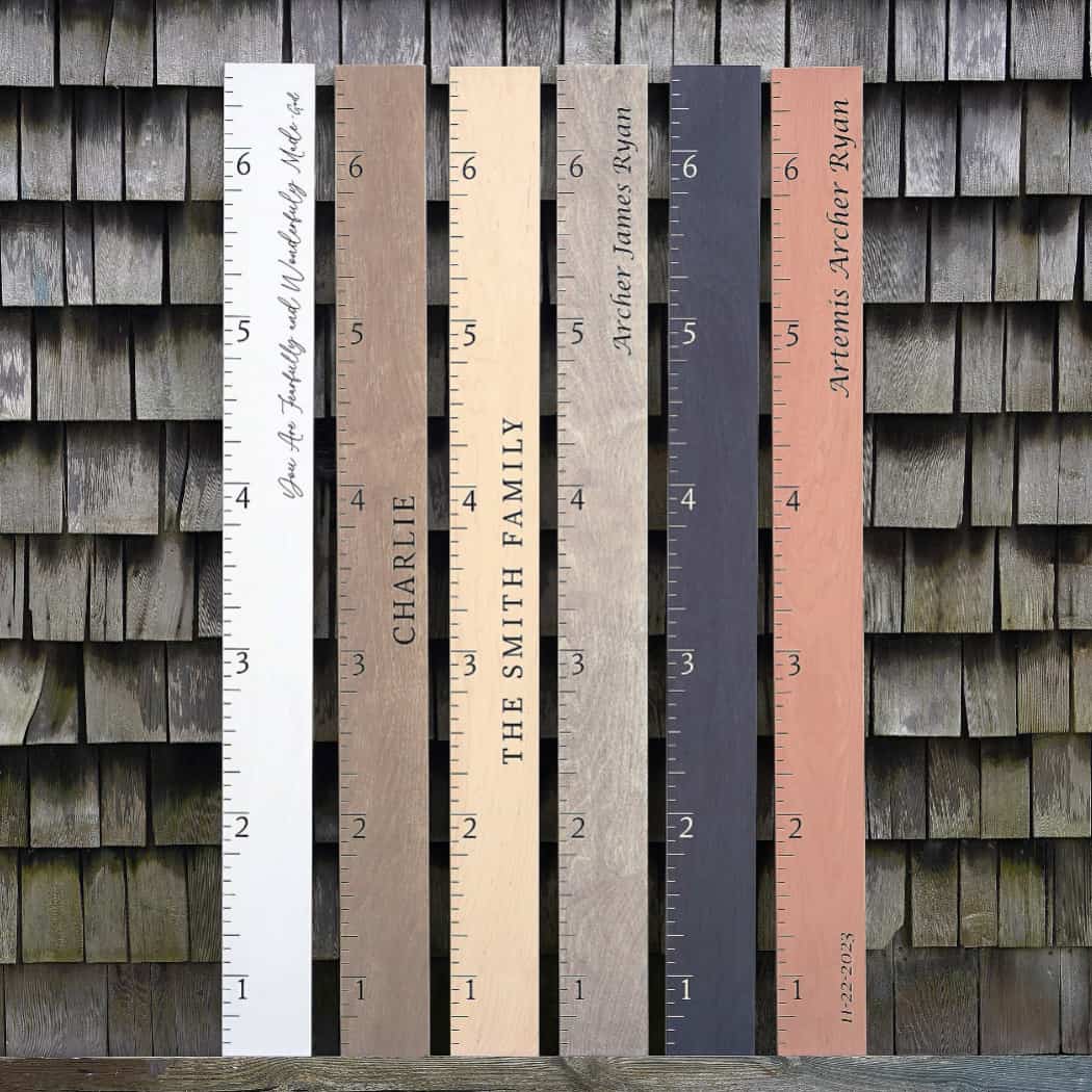 Giant Boho Wooden Ruler Growth Chart – Headwaters Studio