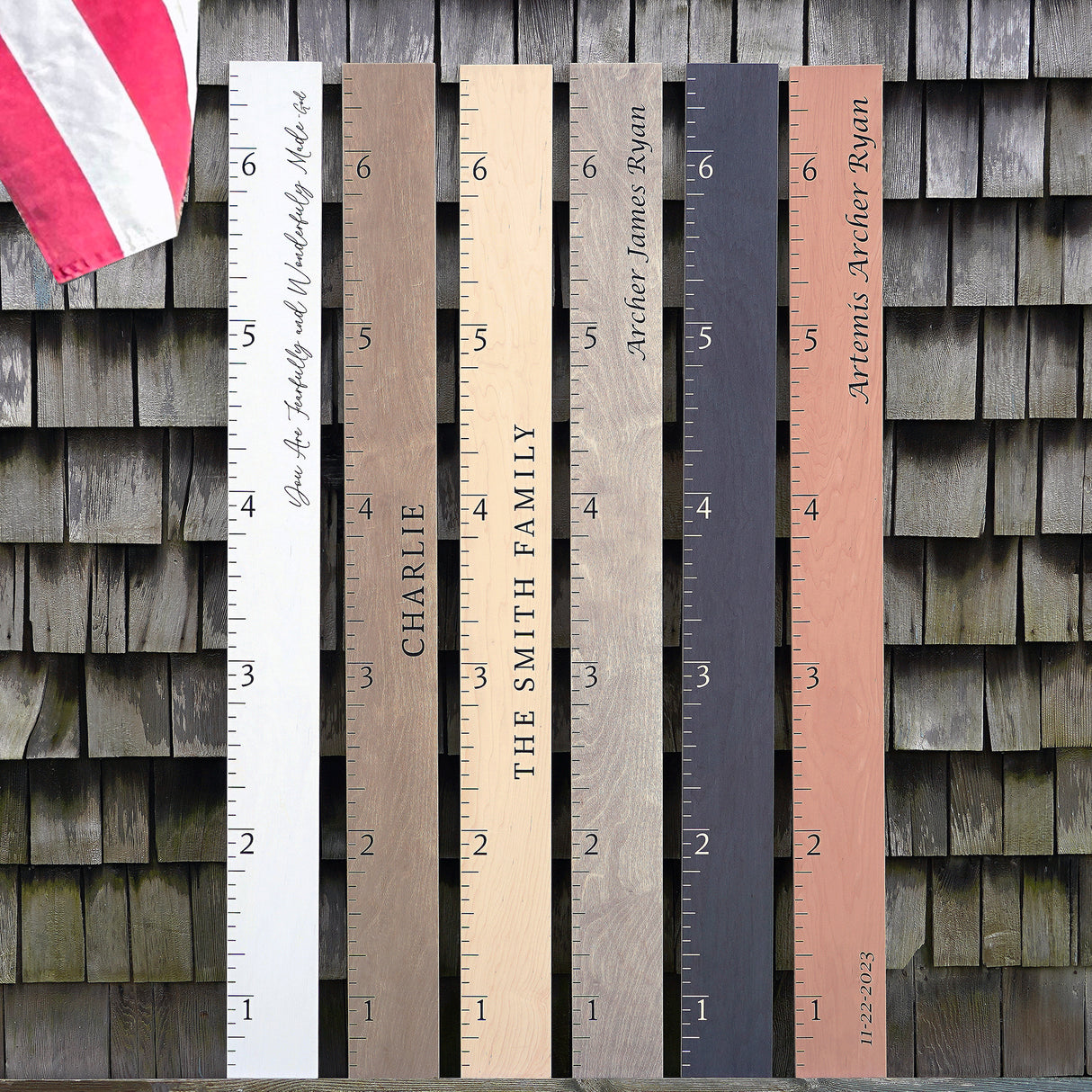 Giant Farmhouse Boho Wooden Ruler Growth Chart