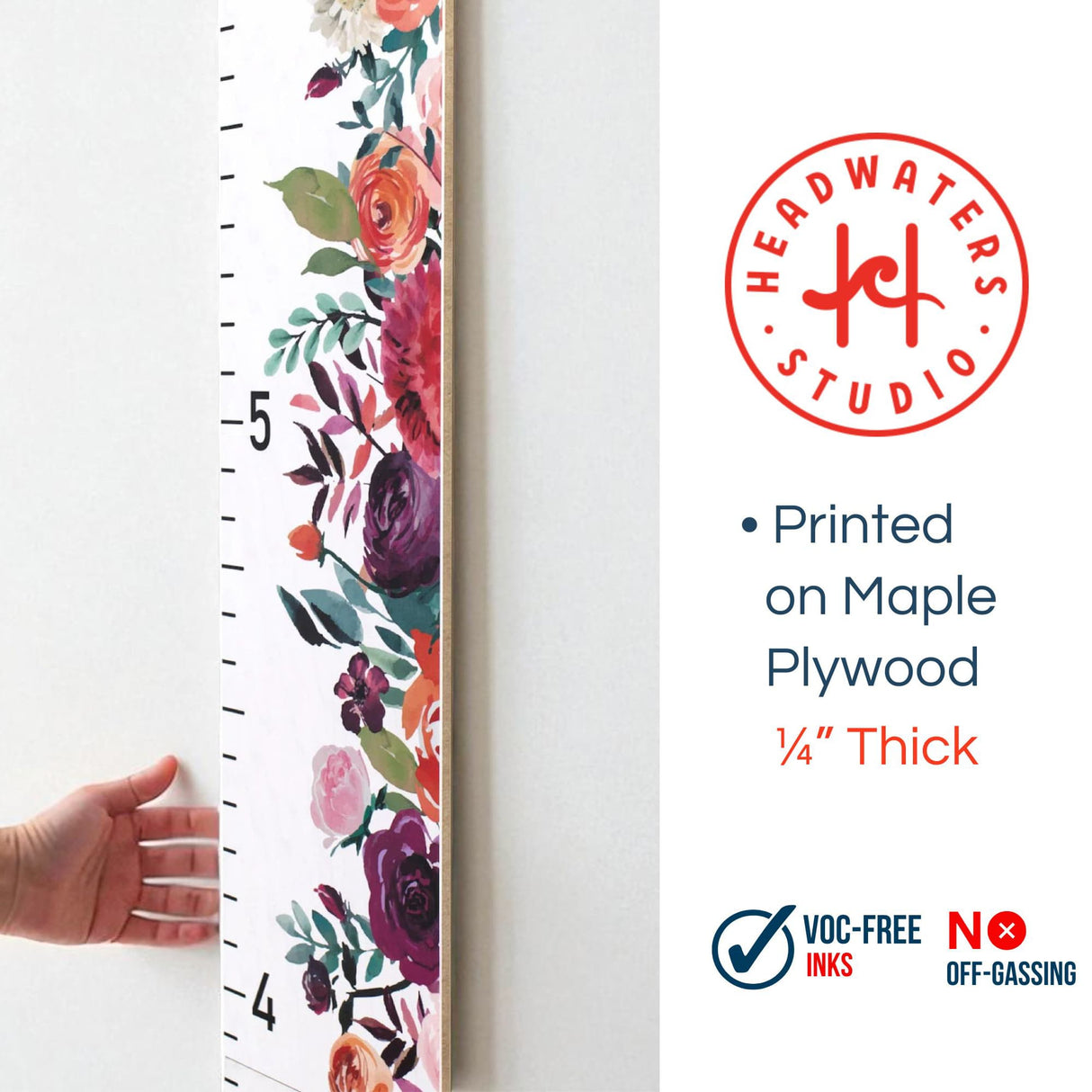 Flowers Growth Chart for Girls