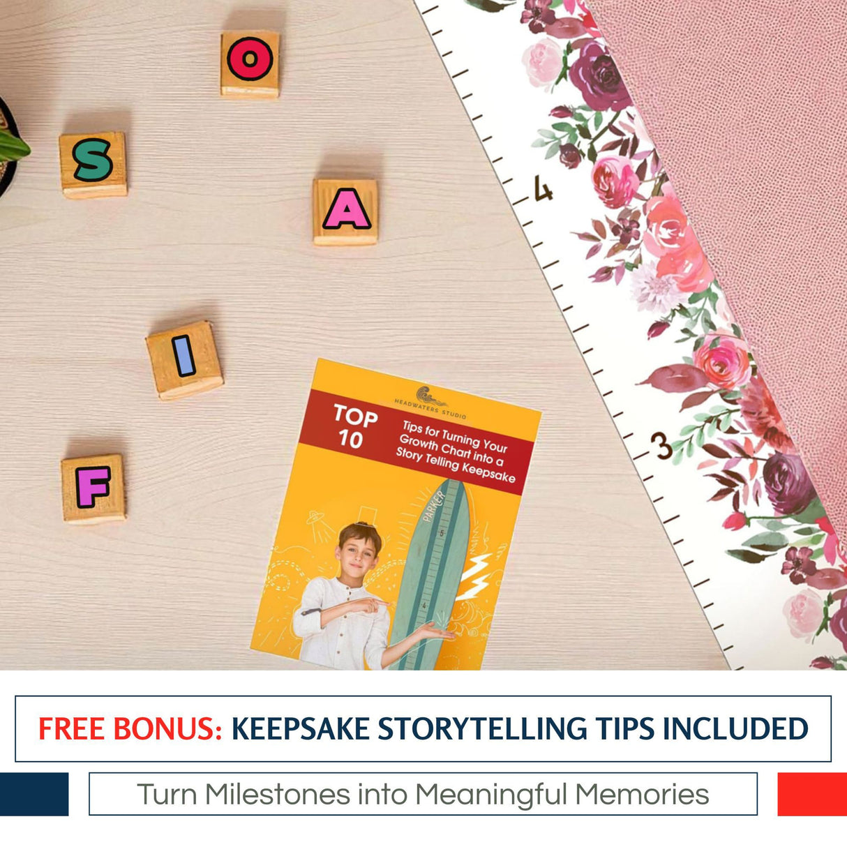 Flowers Growth Chart for Girls