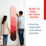 Personalized Snowboard Growth Chart for Snowboarder Kid - Four Colors to Choose