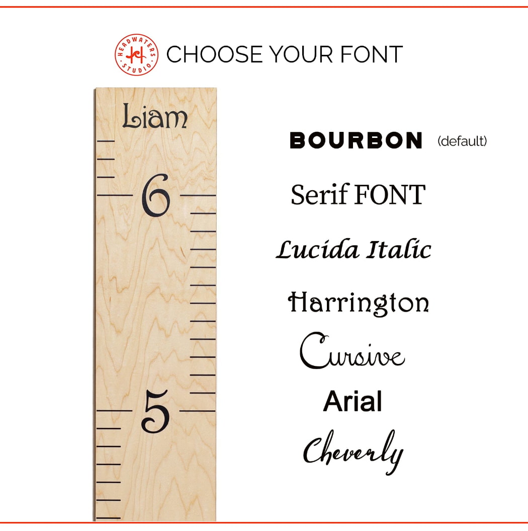 The Original Ruler Growth Chart - Five Amazing Colors
