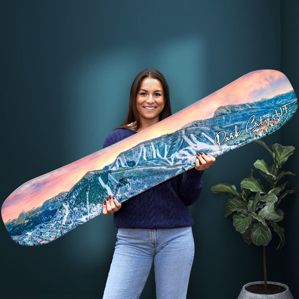Park City Snowboard Art | Ski Lodge Décor – Headwaters Studio