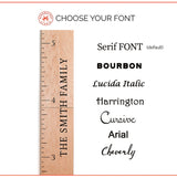 Classic Simple Wooden Ruler Growth Chart
