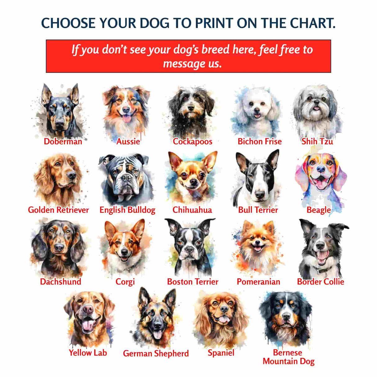 Dog Growth Chart - Dog Lover Gift