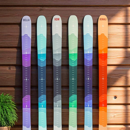 Ombre Mountain Ski Height Chart