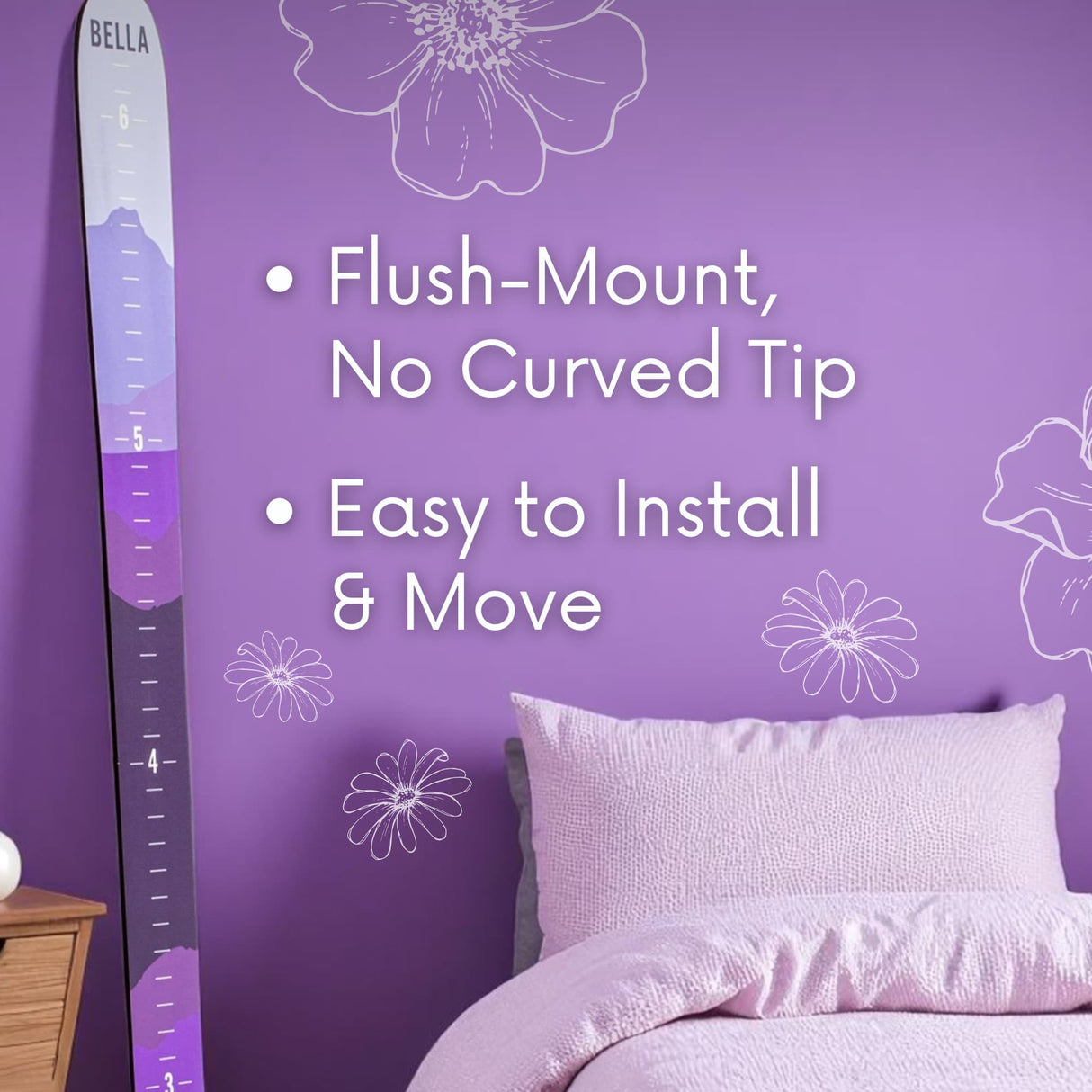 Ombre Mountain Ski Height Chart