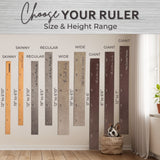 Farmhouse Boho Wooden Ruler Growth Chart | Wood Height Chart for Boys + Girls