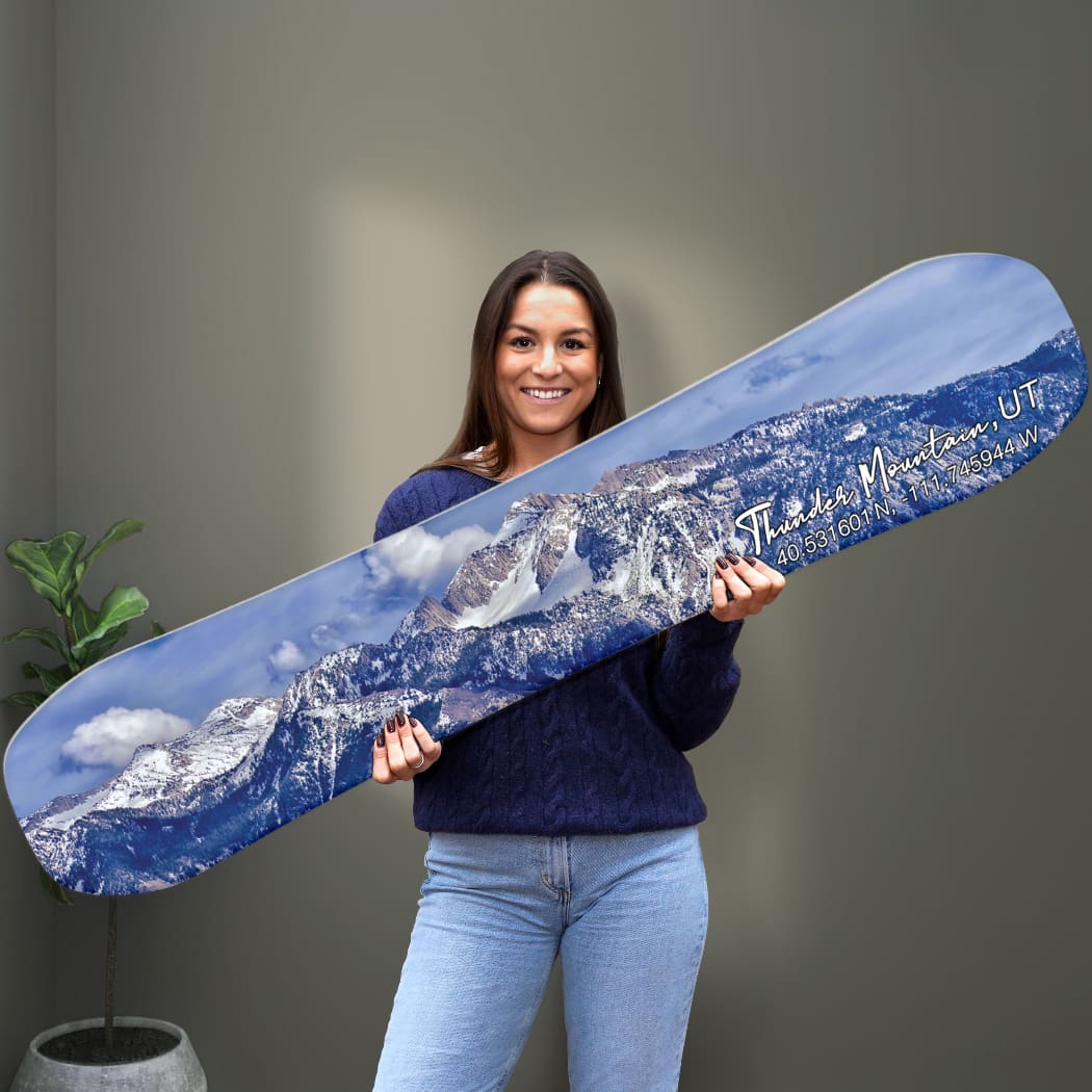 Thunder Mountain Snowboard Print | Housewarming Gift – Headwaters