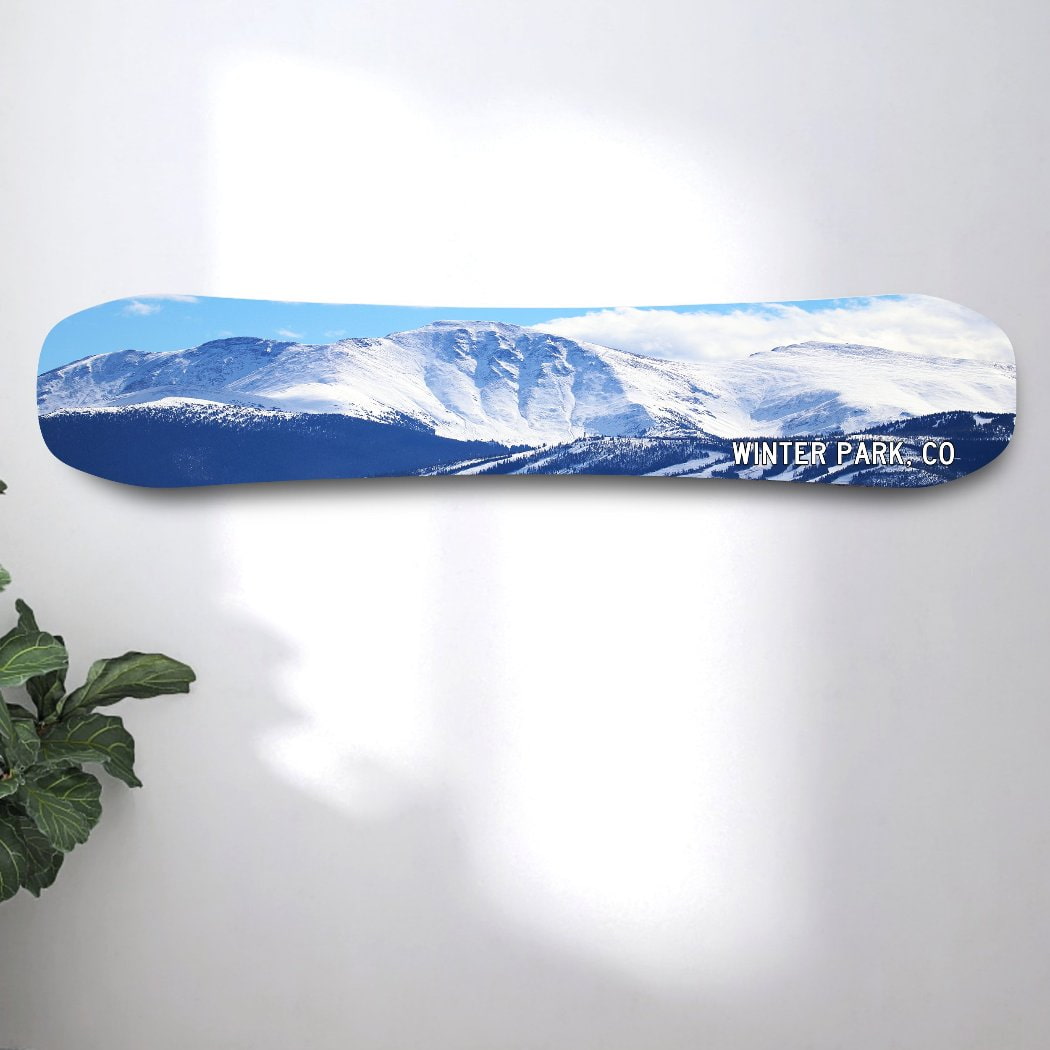 Winterpark Colorado Snowboard Art Print | Wall Décor | Ski