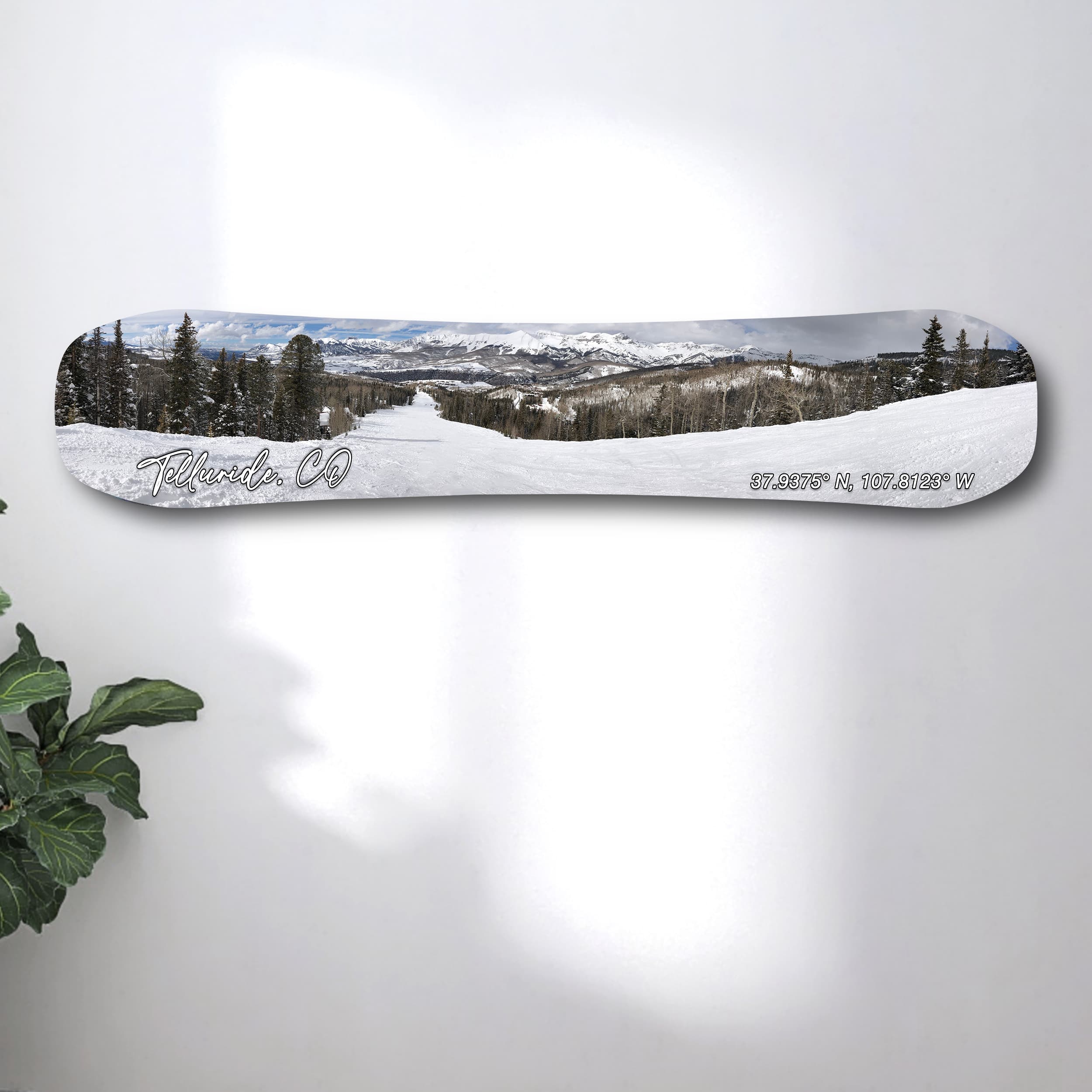 Telluride Snowboard Art Print - Wall Decor – Headwaters Studio