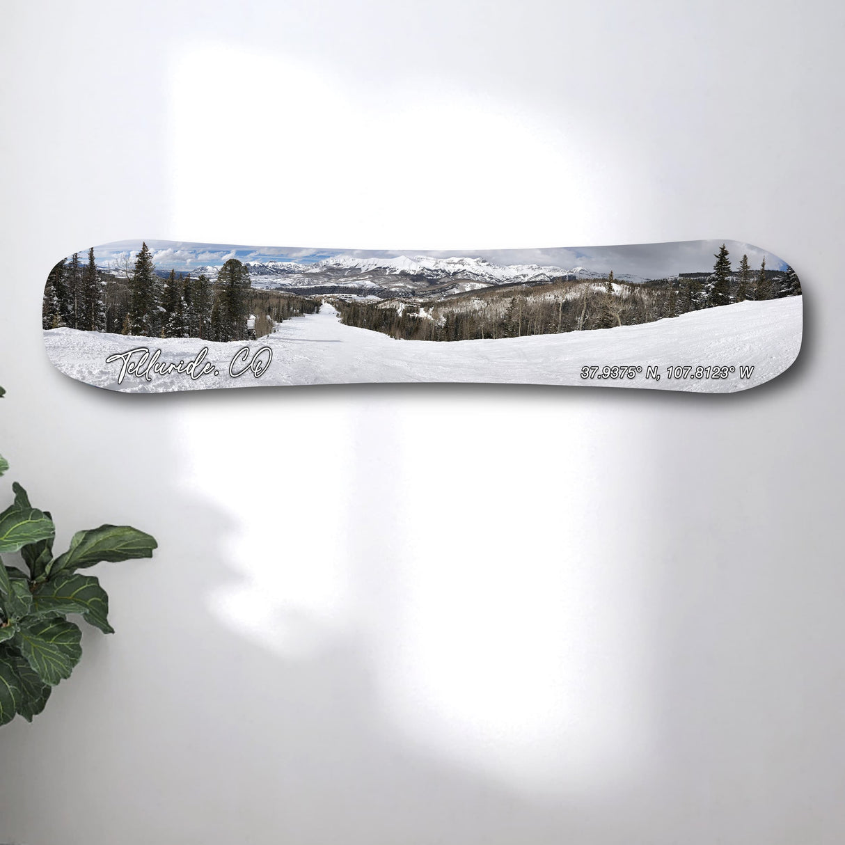Snowboard Colorado Collection of Mountain Prints | Vail Aspen Telluride Boulder Breckenridge Copper Mountain | Snowboard Wall Décor