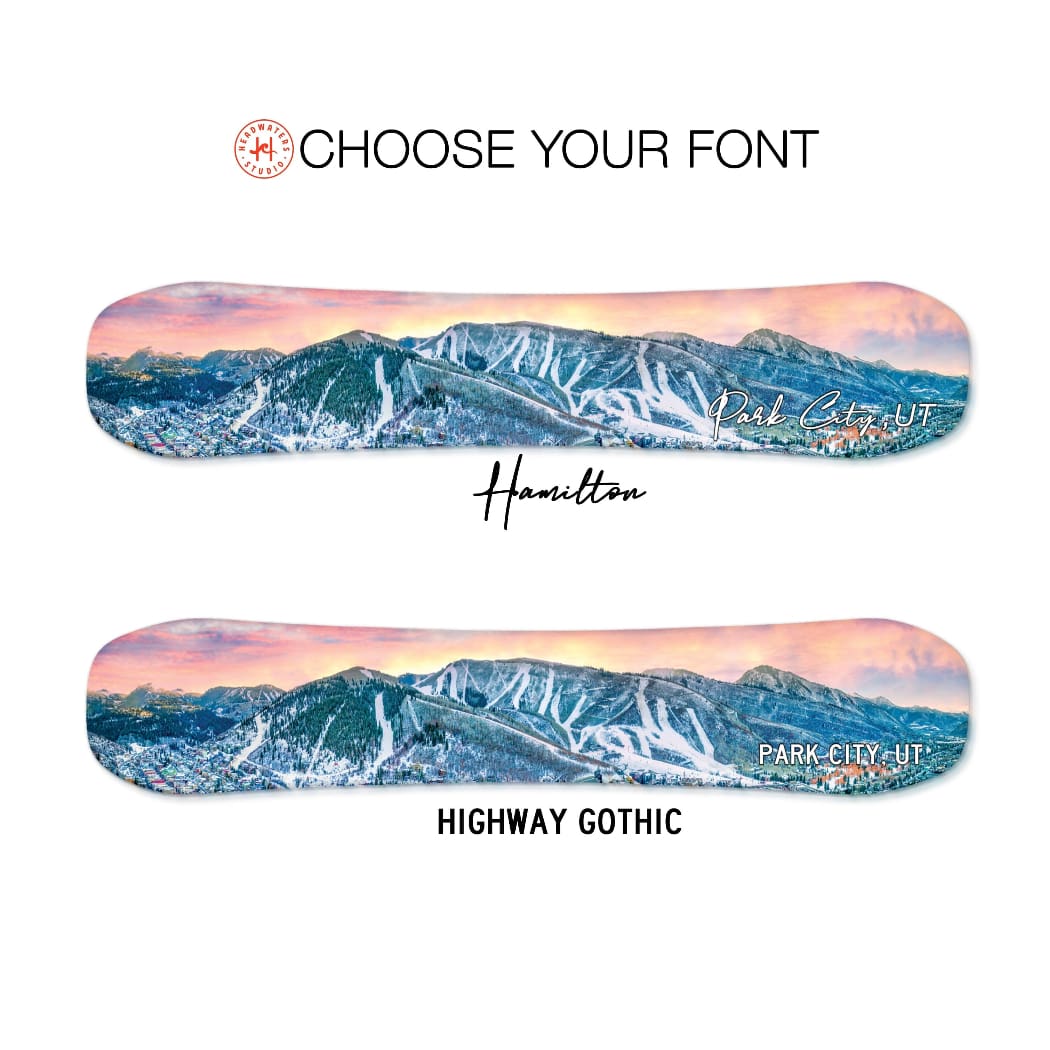 Park City Snowboard Art | Ski Lodge Décor – Headwaters Studio