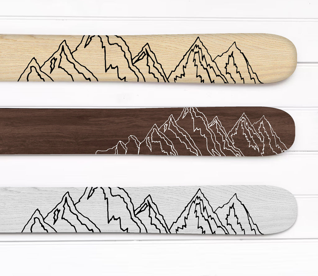 Mountain Family Established Sign - Personalized Wooden Ski