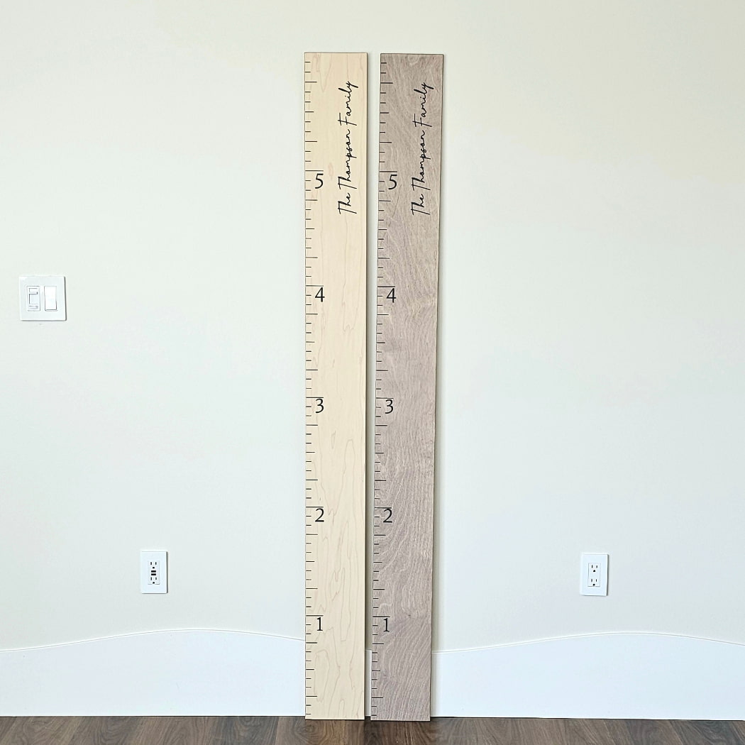 Giant Boho Wooden Ruler Growth Chart – Headwaters Studio